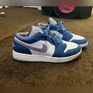 Nike Blue and Gray Low-Top Sneakers